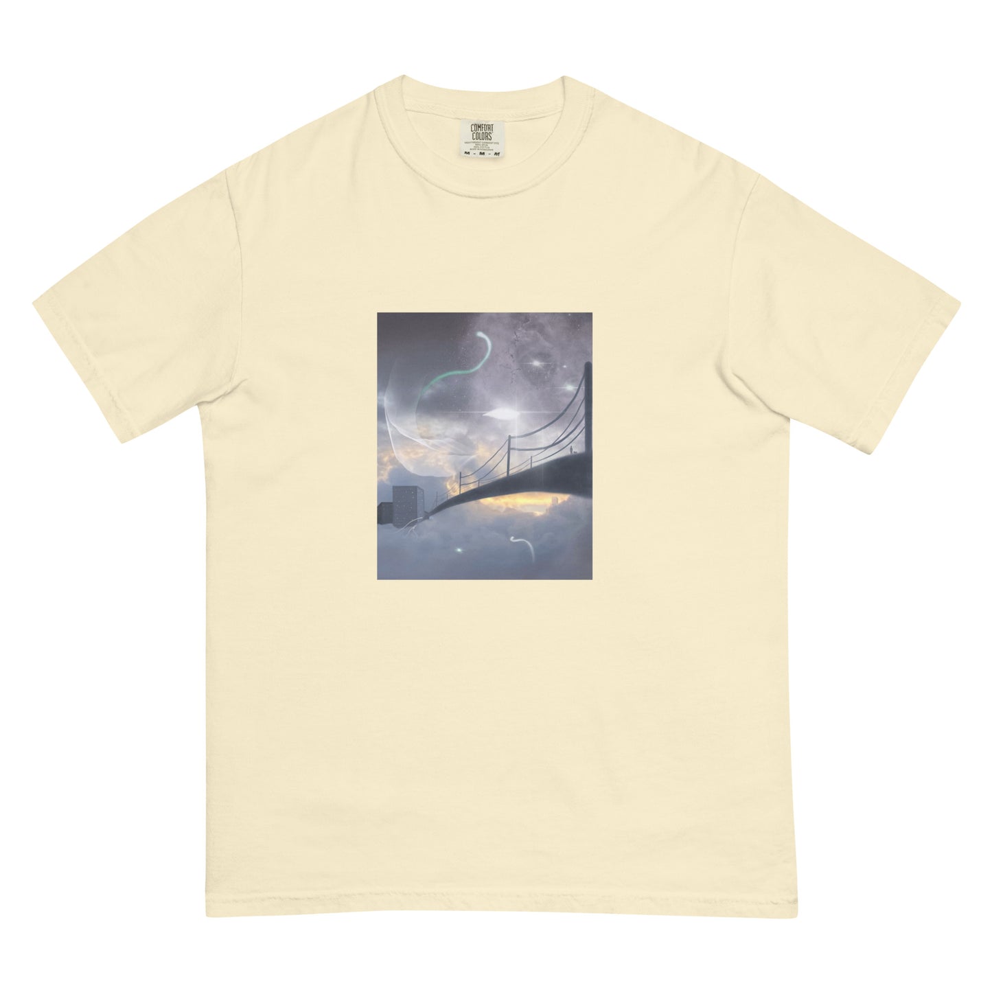 Upper realm, local, *Heightenmysoul* (Unisex garment-dyed heavyweight t-shirt)